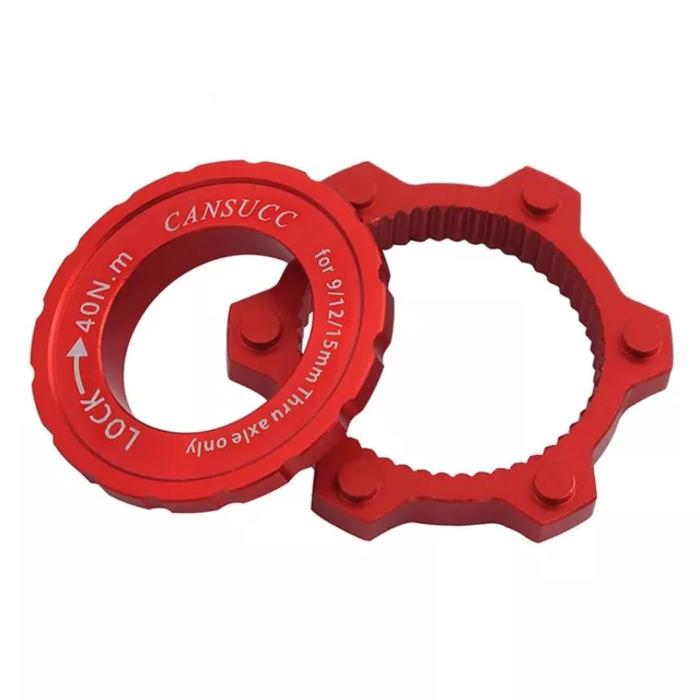 Black and Red Bike Hub Center Lock Conversion Seat High Quality Material