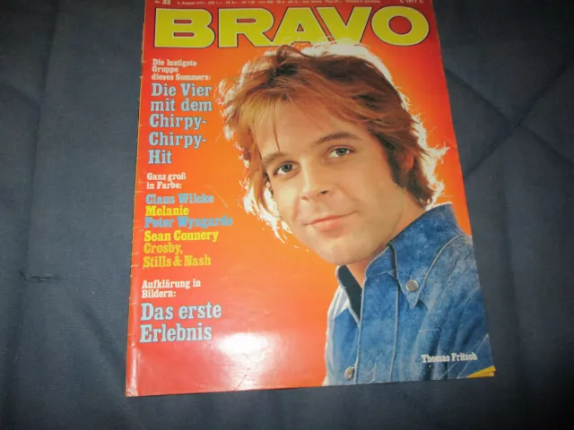Bravo 9.8.1971 33/71 mit Peter Wyngarde Poster Heft komplett