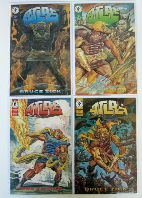 Atlas #1-4 complete series BRUCE ZICK mythology 1994 Dark Horse Comics