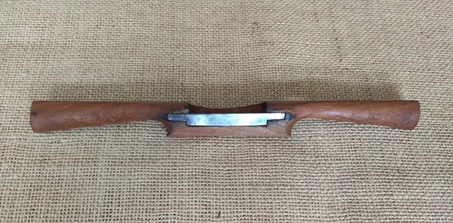 W Marples England 10" wooden spoke shave vintage carpenters woodwork tool