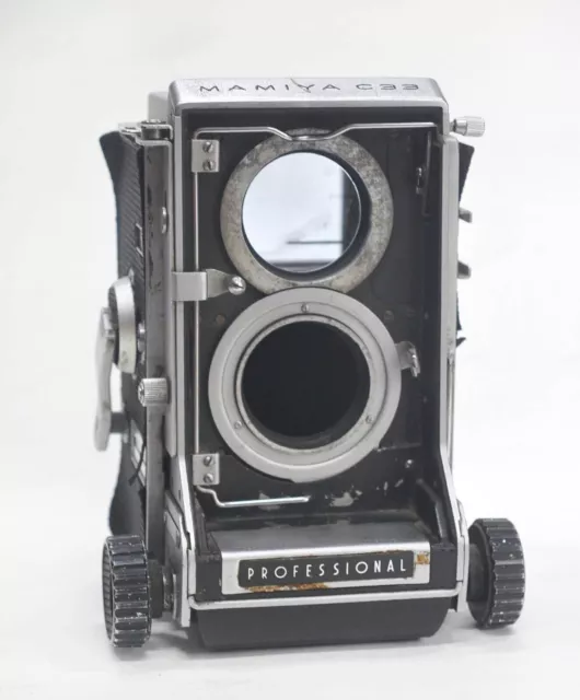 Cámara MAMIYA C33 Tlr fabricada en Japón para piezas y reparación envío...