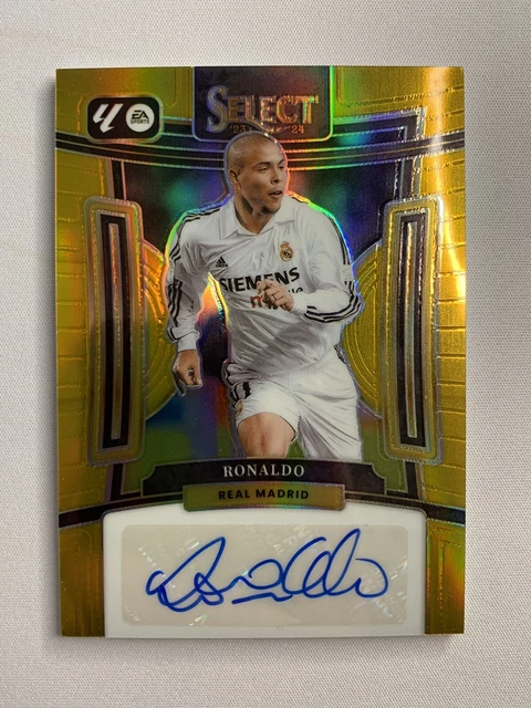 Ronaldo R9 Auto 2023-24 PANINI SELECT La Liga Ronaldo Gold Prizm Auto #/10 SP R9 EUR ...
