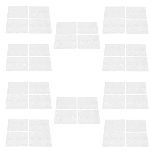 24 Damper Gel Pads Drum Silencers Non- Soft Silicone Drum Mute (Clear) X1H4