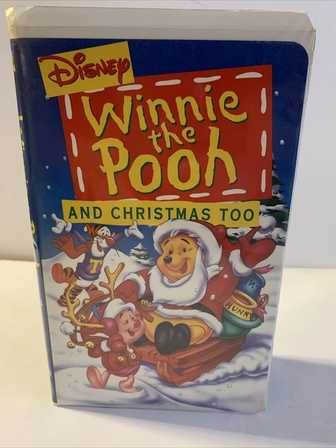 WINNIE THE POOH and Christmas Too VHS Clamshell Case Holiday Walt ...