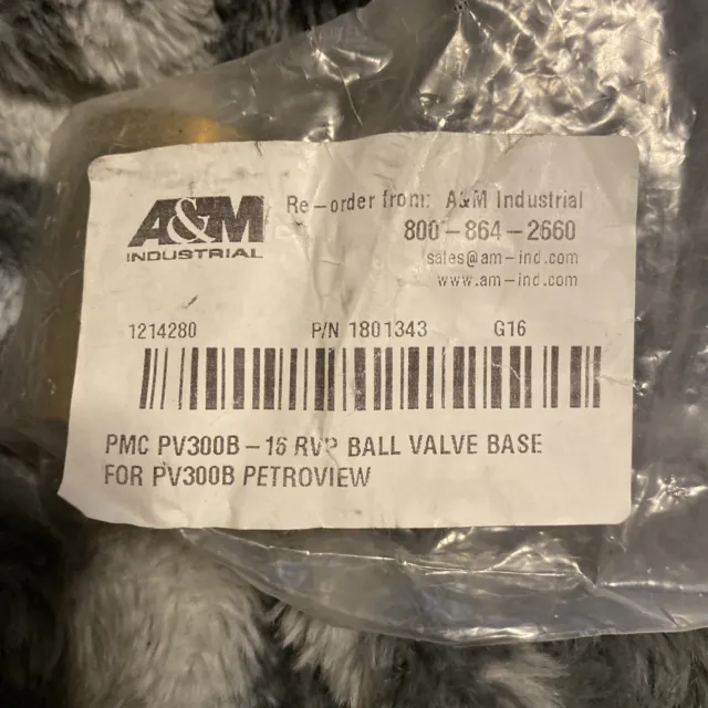 PETROVIEW PV300B - 16 RV2 Ball Valve Base
