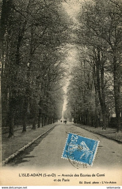 12486 cpa 95 L'Isle Adam - Avenue des Ecuries de Conti et de Paris