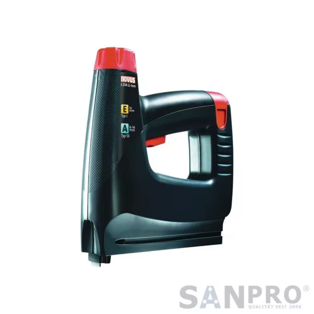 NOVUS Akkutacker J 214 LI-ION 53 J - Klammerlänge 6 - 14 MM - Longueur de Clou