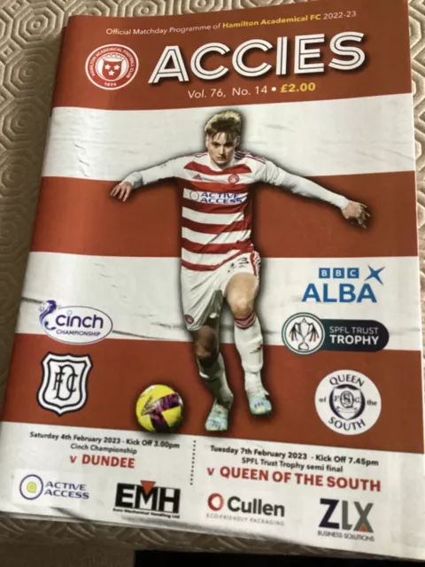 2022/23 Hamilton v QOS Trust  Cup Semi Final