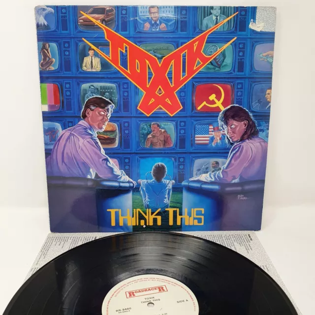 LP METAL Toxik – Think This ROADRACER RR9460 Us Press 1989 Original Rare!