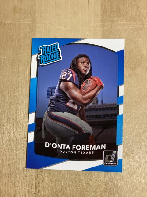 2017 Houston Texans ROOKIE D’onta Foreman Panini Donruss RATED ROOKIE RC