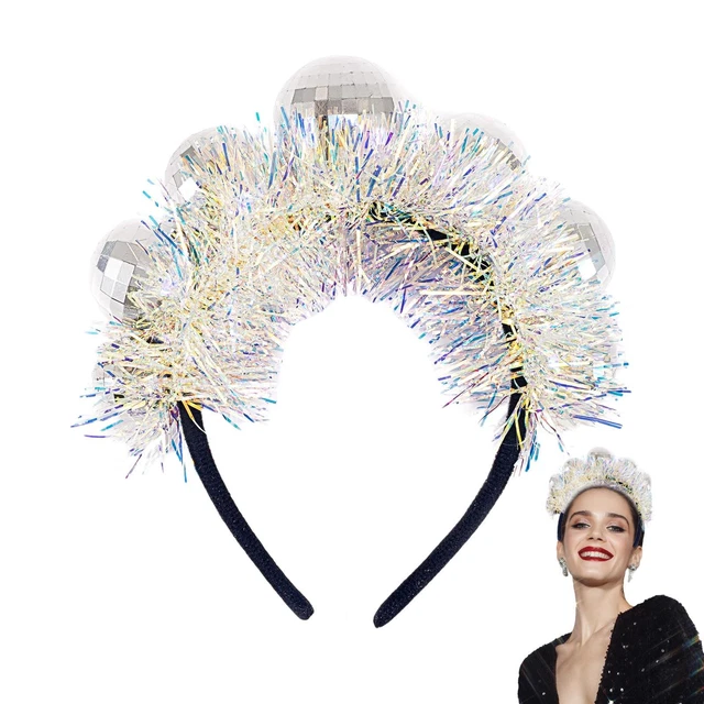 DISCO BALL HEADBANDS Mirror Party Ball Headpieces for Women Party