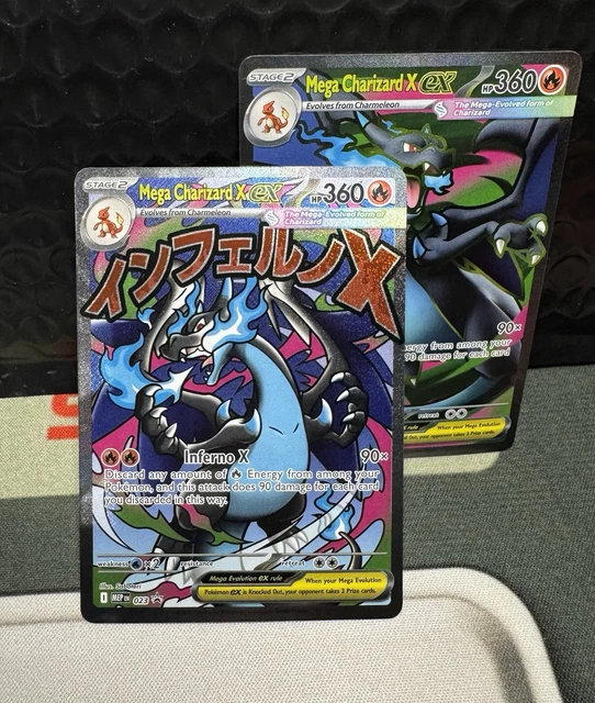 2025 POKÉMON MEGA Evolution Charizard EX Ultra Rare & Black Star Promo ...