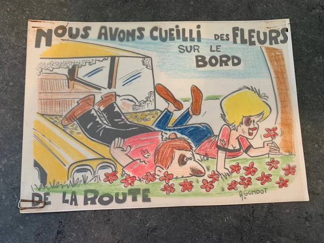 HUMOUR - PRESSE] François FRAPAR : Fauves modernes - DESSIN Original signé EUR 59,00 - FR