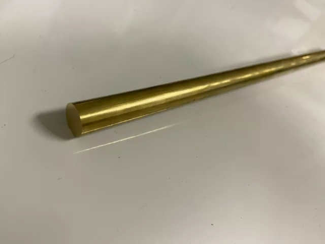 (1) 1/2" C360 BRASS SOLID ROUND ROD 12" long New Lathe Bar Stock 1/2 Hard