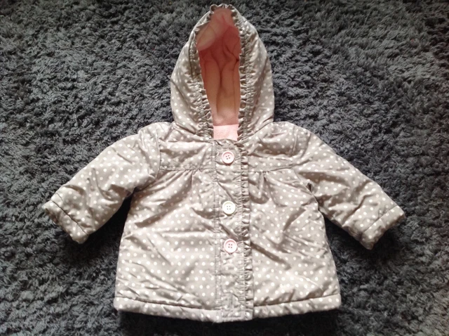 Cappotto macchia grigio 3-6 mesi