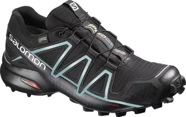 Salomon Damen Speedcross 4 GTX Gore-Tex Damen Trailrunning-Schuhe, Schwarz