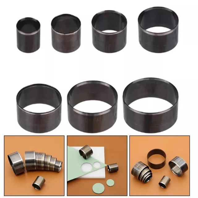 Reliable Leather Circle Cutting Die Set 7 Round Sizes for Seamless Results