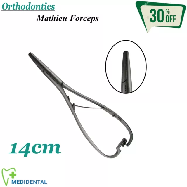 Dental Orthodontique Accessoires Chirurgie Porte Aiguilles Mathieu Forceps 14cm