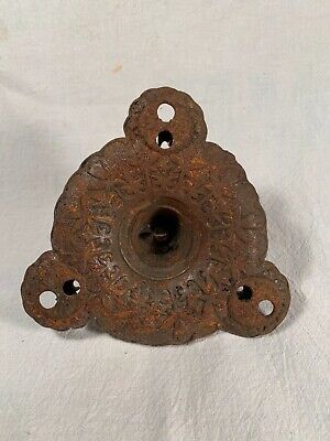 Victorian Cast Iron Hanging Oil Lamp Triple Pulley 1880s Pull Down Iron Horse