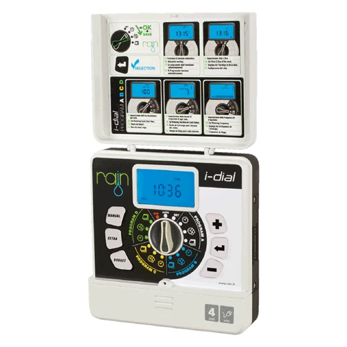 RAIN TIMER CENTRALINA PROGRAMMATORE I-DIAL 8 STAZIONI 24VAC INDOOR da INTERNO