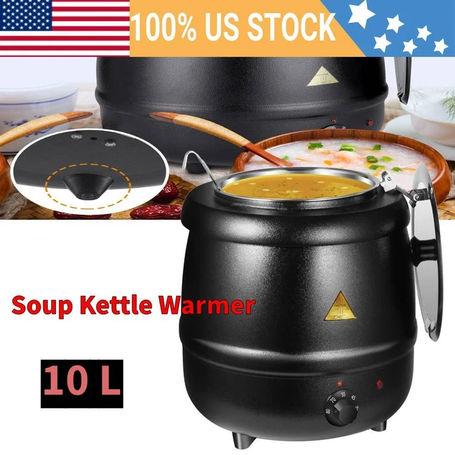 Kitchen 10L StainlessSteel Soup Kettle Warmer Commercial Restaurant Cater Buffet