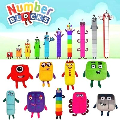 numberblocks stuffed toys