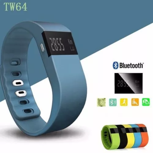 TW64 Bluetooth Smart Watches Smartband Wristband Pedometer Heath For Android IOS 3