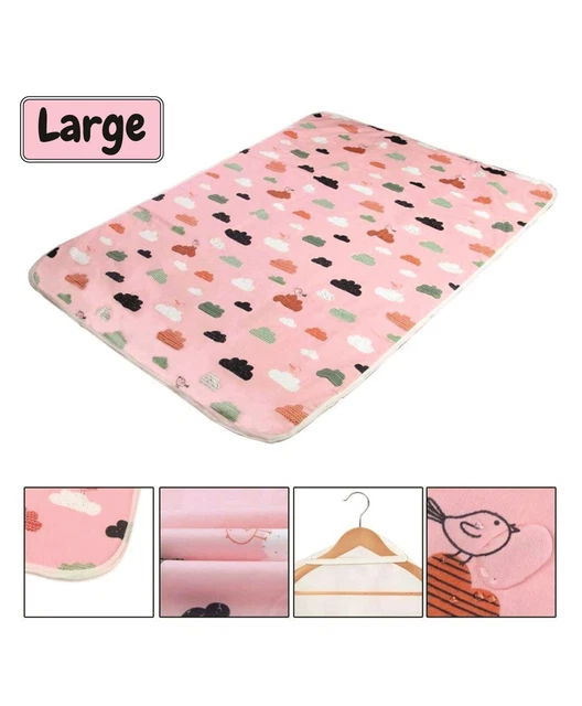 Syga Waterproof Diaper Changing Mat And Mattress Protector Cloud Design Large
