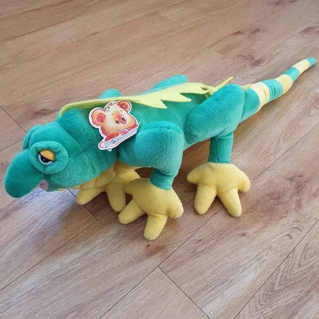 PMS IGUANA LIZARD Green Soft Toy Plush Large Long Tail Vintage ? 27