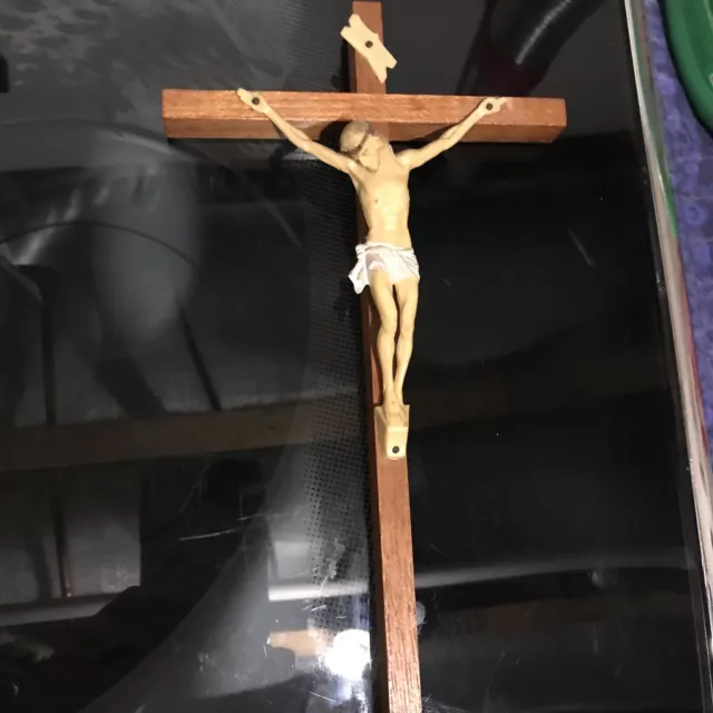 Vintage Crucifix Cross Jesus Christ Crucifixion Religious Christian Catholic Old
