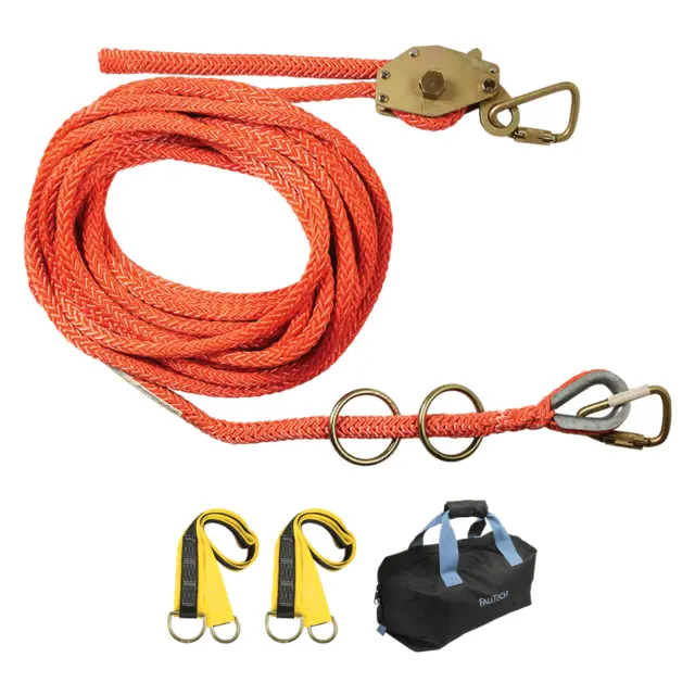 FallTech  7070001  Z100' HLL Kit Temporary 2-Person Hollow-Core Polyester Rope