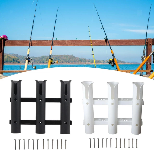 Fishing Pole Rack Pole Rest 3 Tube Fishing Rod Holder for Marine Yacht Truck