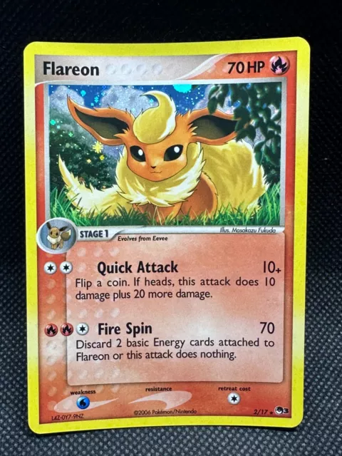 Flareon Holo [NM+] POP Series 3 Promo Set - 2/17 Pokemon Card [2006] {B}