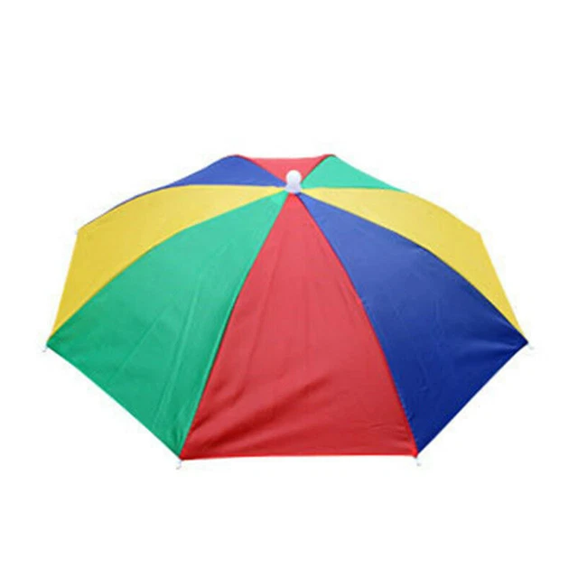 Foldable Adjustable Sun Umbrella Hats Outdoor Fishing Camping Headwear Cap Men