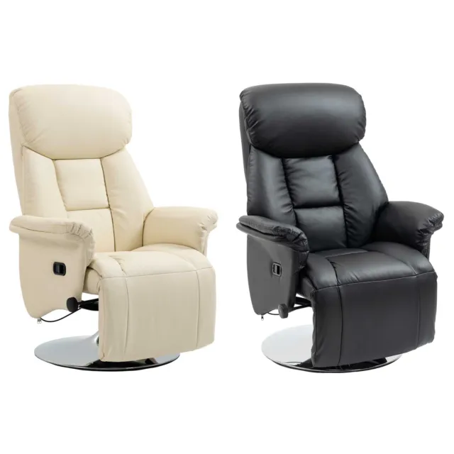 Manual Recliner Chair for Adults, Adjustable Swivel Recliner with Footrest