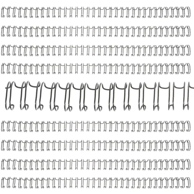 100Pcs Loose Leaf Rings Notebook Rings Binder Wires Removable Notebook Binder