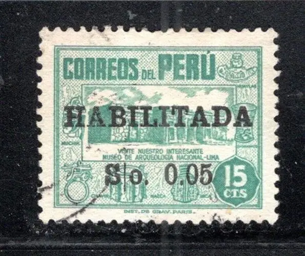 Peru Latin America    Stamps Overprint Used Lot 213Bd