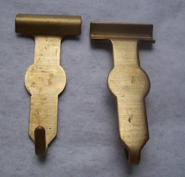 10 Pcs. Large  Solid Brass Hook - Raw Brass- 2 1/4" Long
