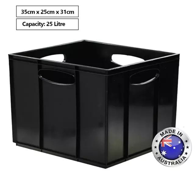 2 x 25L Storage Box Container Hobby Cube Craft Tool Box Organiser Plastic Tub