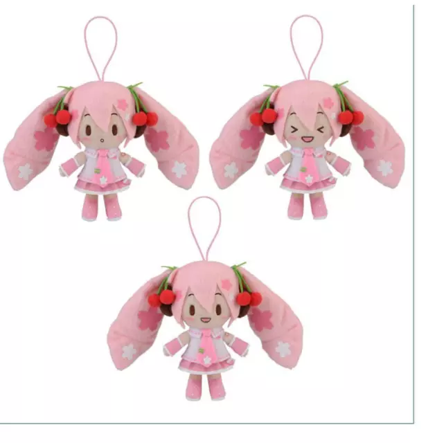 Hatsune Miku série Sakura Miku Mini ensemble de poupées en peluche SEGA...