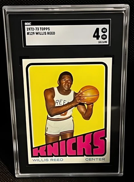 CARTE BASKETBALL WILLIS Reed 1972-73 Topps #129 NEW YORK KNICKS HOF SGC ...