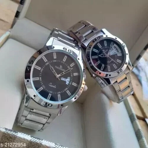 Splendido Coppia Orologi con Giorno, Data Feauture Best Festival Regalo
