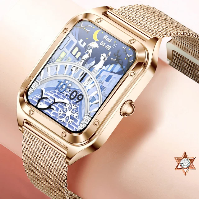 SMARTWATCH OROLOGIO DA polso pressione sanguigna fitness tracker donna per iPhone Samsung Huawei