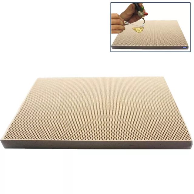 Soldering Board Ceramic Honeycomb Solder Block Heating 7-7/8" X 5-1/2" X 1/2"