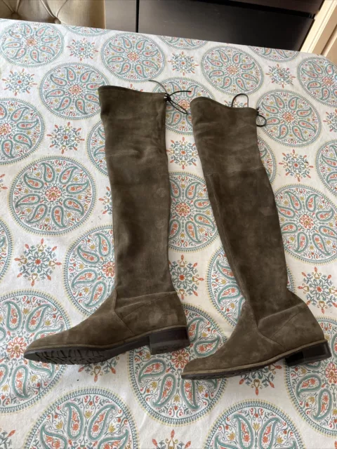 Stuart Weitzman Lowland Over The Knee Boot Loden Green7.5