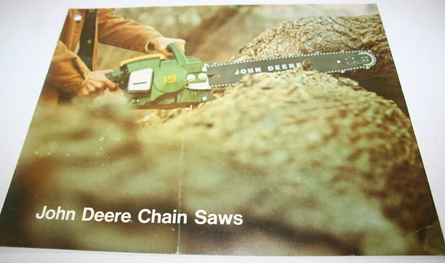 John Deere Chain Saws Brochure 1971 12 15 17 19 15 to 19 inch Bar
