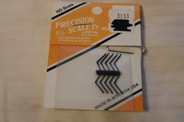 HO Scale Precision Scale, Set of 10 Air Hose with Glad Hand #3153