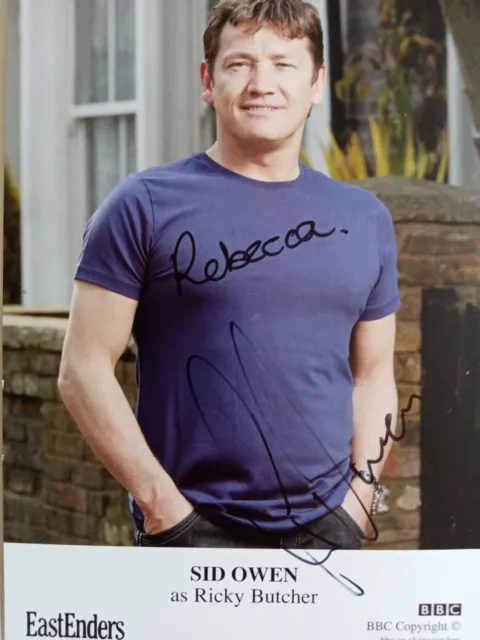 Eastenders, Ricky Butcher, Sid Owen, Hand Signed Photo Card, Excellent Cond.