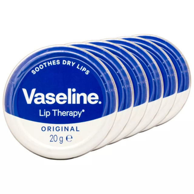 (13 EUR/100 g) 6x Vaseline Lip Therapy Original 20g