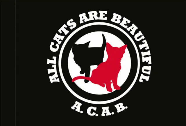 All Cats Are Beautiful (Acab) Flagge